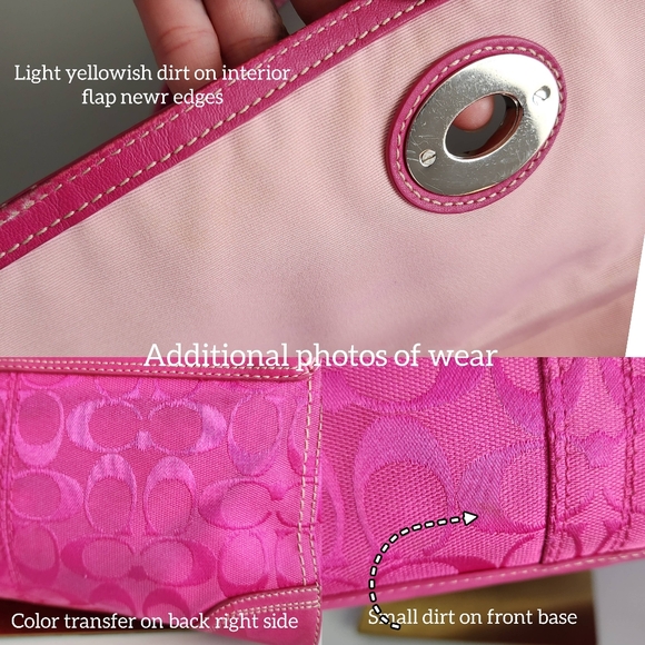 Coach Pink Twistlock Shoulder Bag - Picture 14 of 16